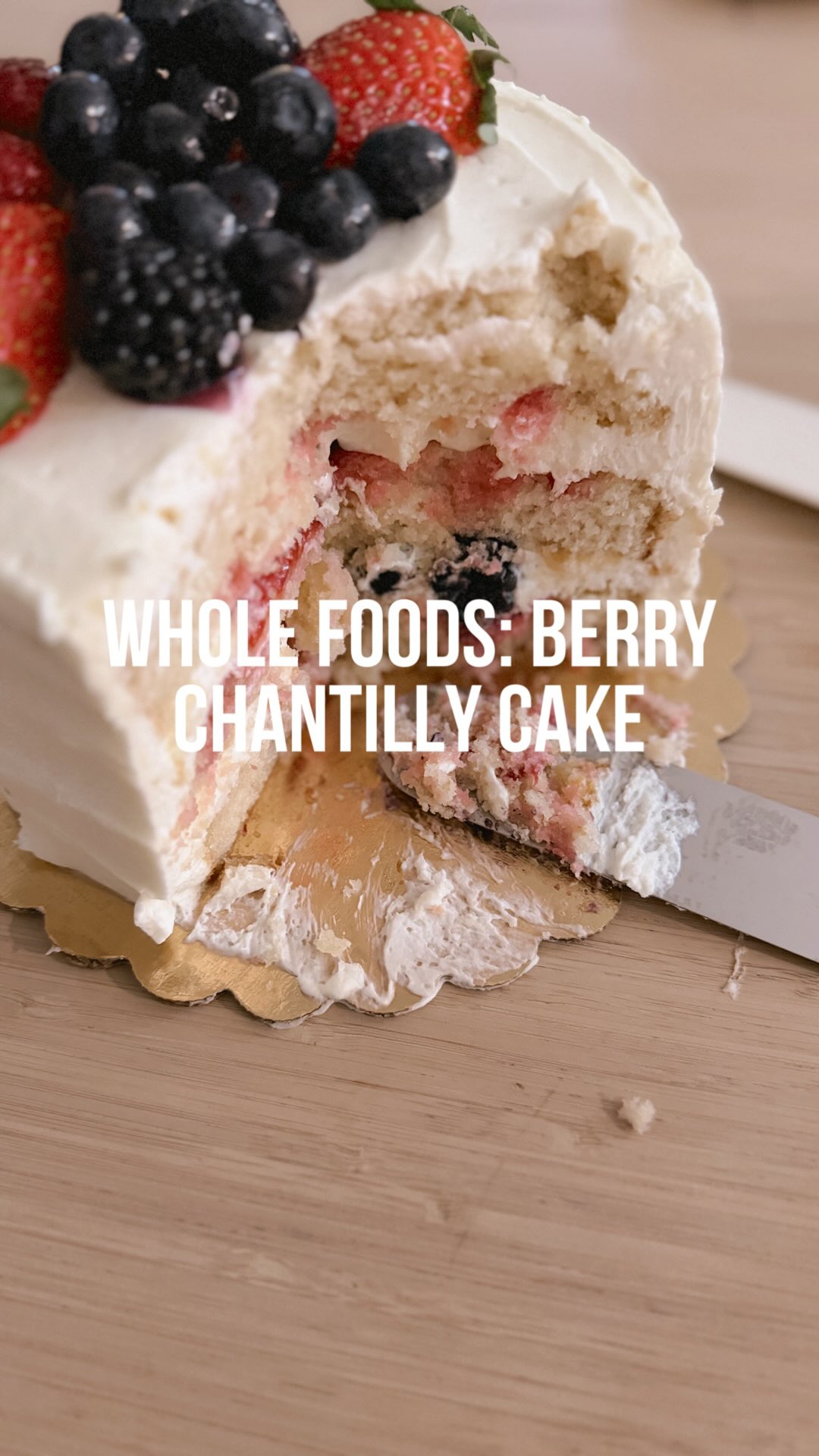Is anyone else obsessed with this cake? Found out about it from my friend Lindsay! It’s so good! Comes in small, large, quarter sheet, or half sheet sizes. @wholefoods (My birthday was in January and am finally getting around to posting this😉.)

#wholefoodsmarket #wholefoods #berrychantillycake  #cake #birthday